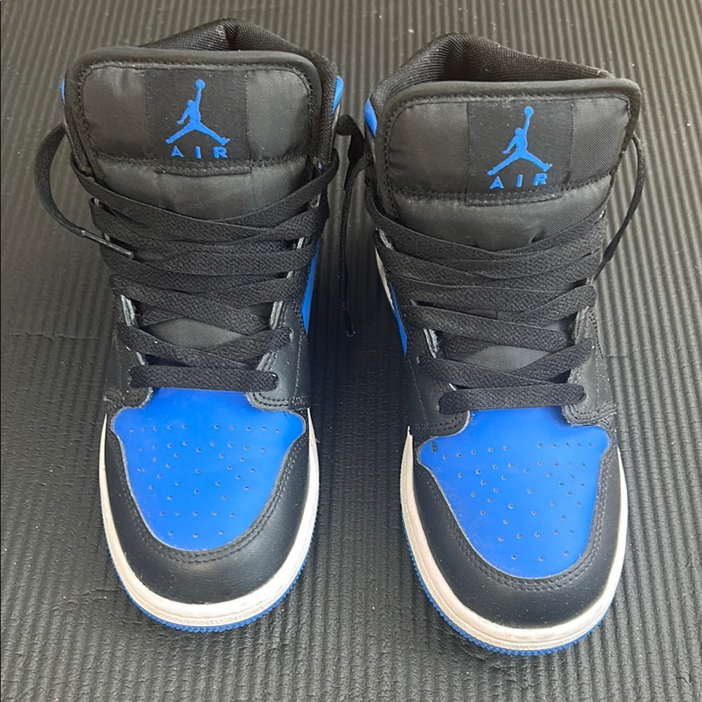 Jordan Kids Sneakers Black and Royal Blue
